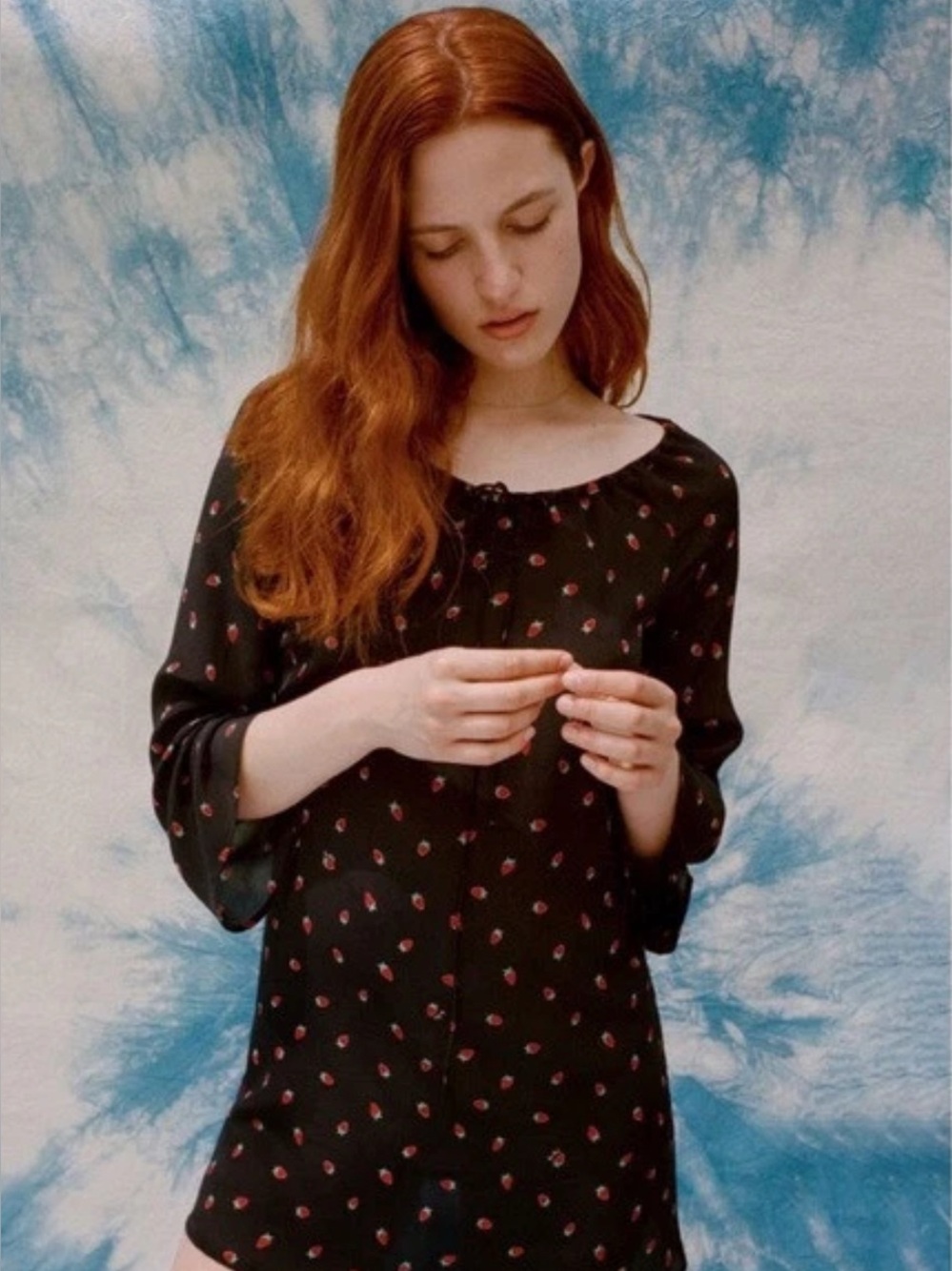 Realisation Par Luna Dress in Black Strawberry